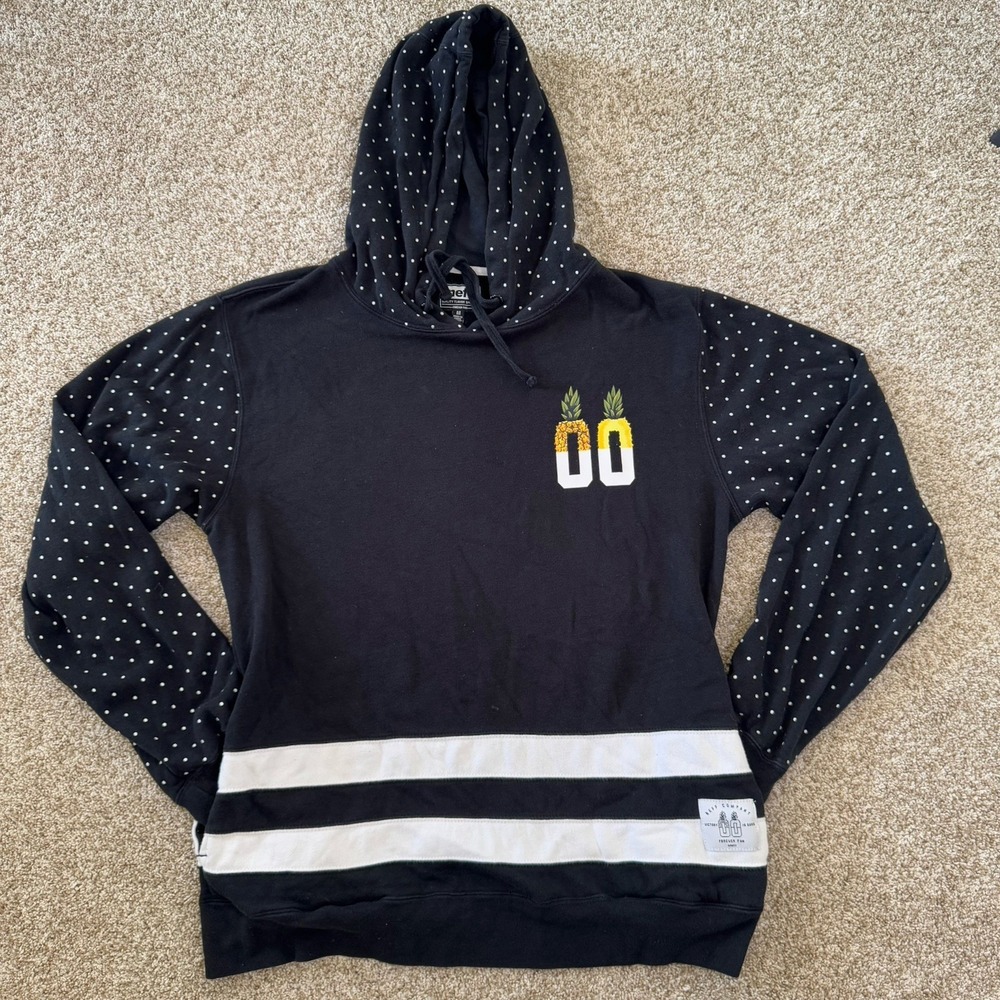 NEFF‎ Women's Pineapple Black Drawstring Hoodie Size M